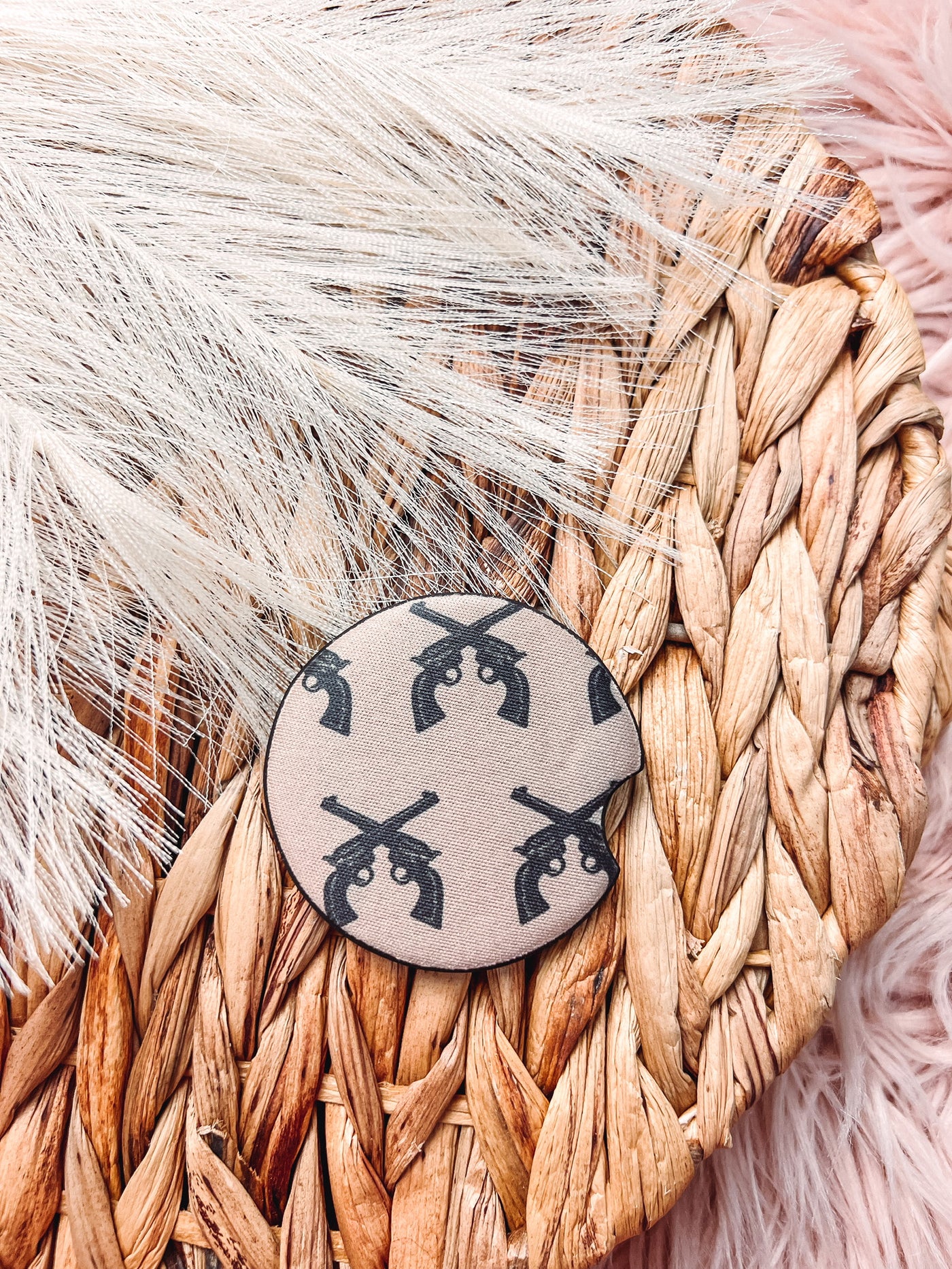 Terra Cotta Cowgirl - Rubber Car Coaster-401 CAR ACCESSORIES-Adelyn Elaine's-Adelyn Elaine's Boutique, Women's Clothing Boutique in Gilmer, TX