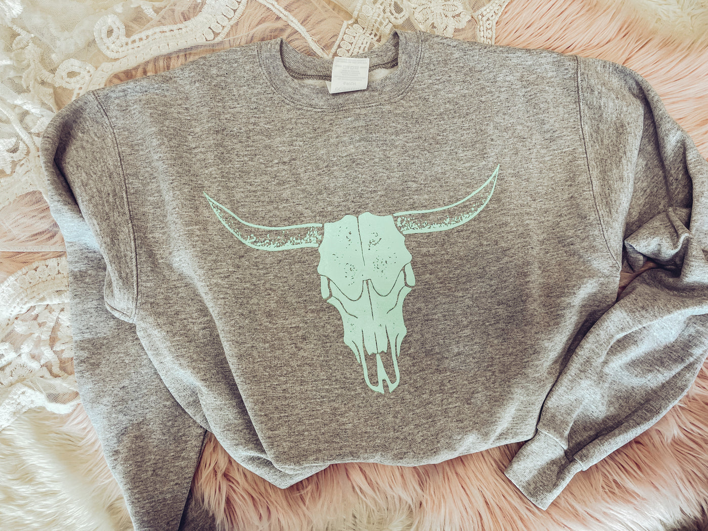 Mint Logo - Graphic Top-112 SWEATERS & CARDIGANS-Adelyn Elaine's-Adelyn Elaine's Boutique, Women's Clothing Boutique in Gilmer, TX