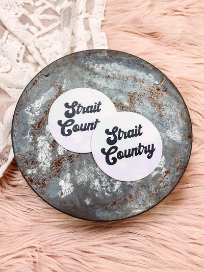 Strait Country - Sticker-402 MISC GIFTS-Adelyn Elaine's-Adelyn Elaine's Boutique, Women's Clothing Boutique in Gilmer, TX