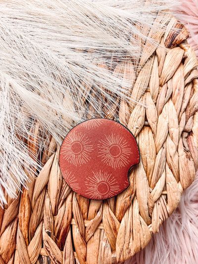 Terra Cotta Cowgirl - Rubber Car Coaster-401 CAR ACCESSORIES-Adelyn Elaine's-Adelyn Elaine's Boutique, Women's Clothing Boutique in Gilmer, TX