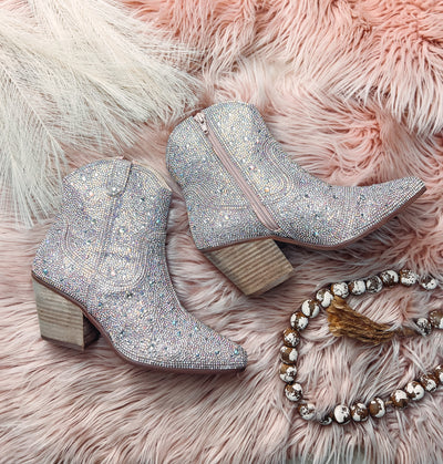 Harlow Rhinestone Booties - Size 6 left-301 BOOTS-Matisse-Adelyn Elaine's Boutique, Women's Clothing Boutique in Gilmer, TX