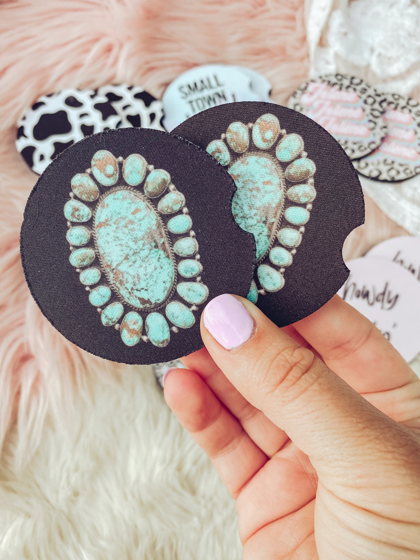 Rubber Car Coaster-401 CAR ACCESSORIES-Adelyn Elaine's-Adelyn Elaine's Boutique, Women's Clothing Boutique in Gilmer, TX