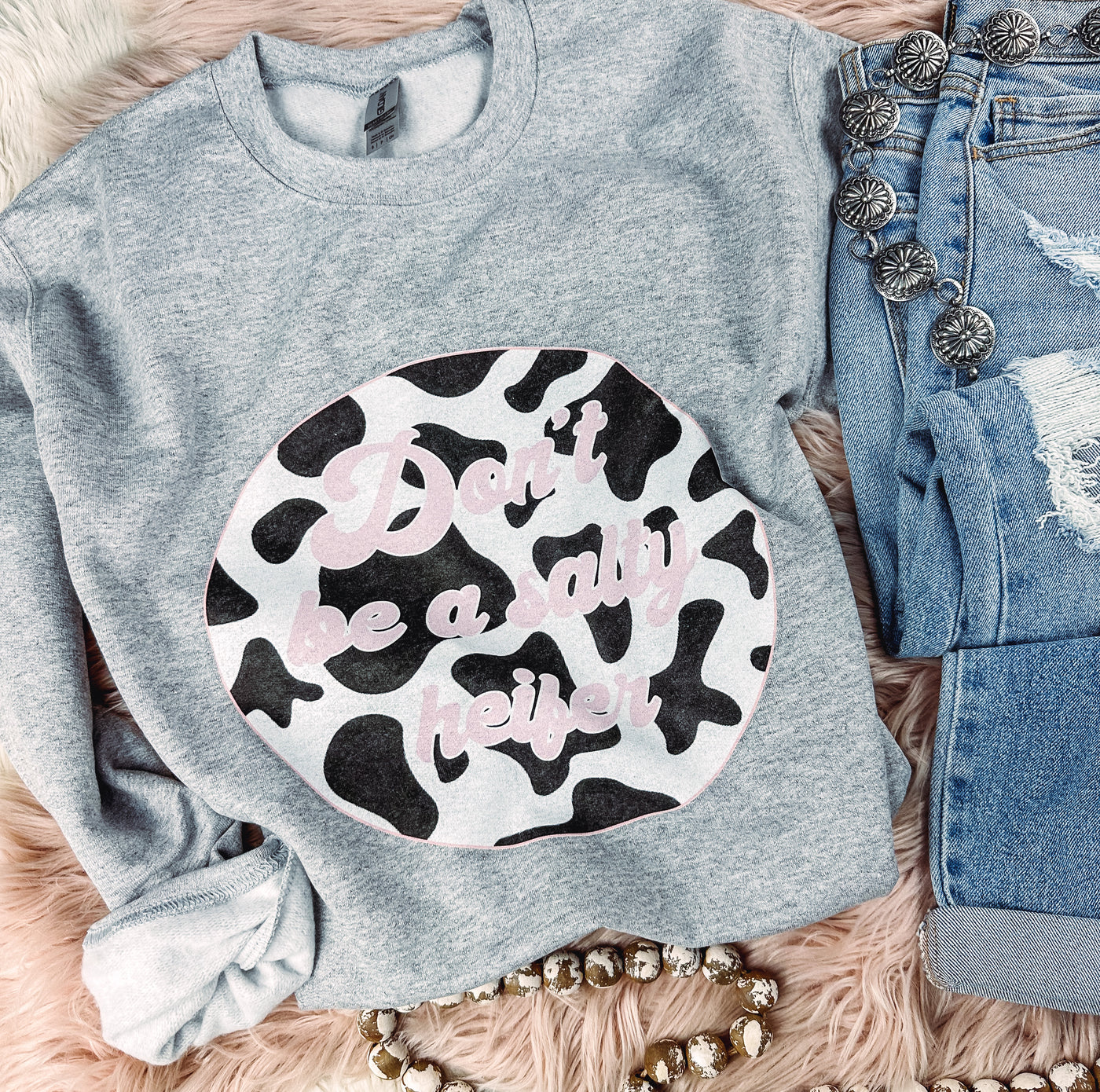 Don’t Be A Salty Heifer - Graphic Top-110 GRAPHIC TEE-Adelyn Elaine's-Adelyn Elaine's Boutique, Women's Clothing Boutique in Gilmer, TX