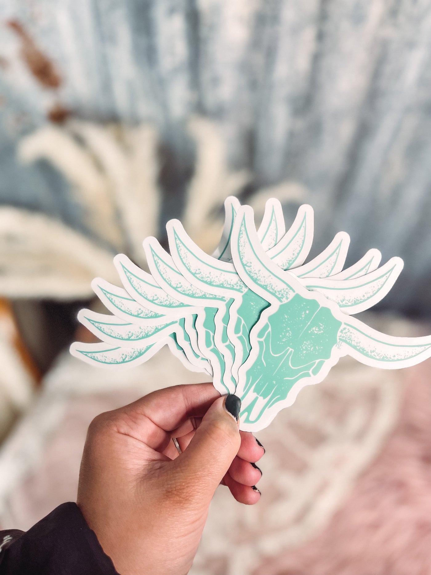 Large Mint Logo Skull - Clear Sticker-402 MISC GIFTS-Adelyn Elaine's-Adelyn Elaine's Boutique, Women's Clothing Boutique in Gilmer, TX