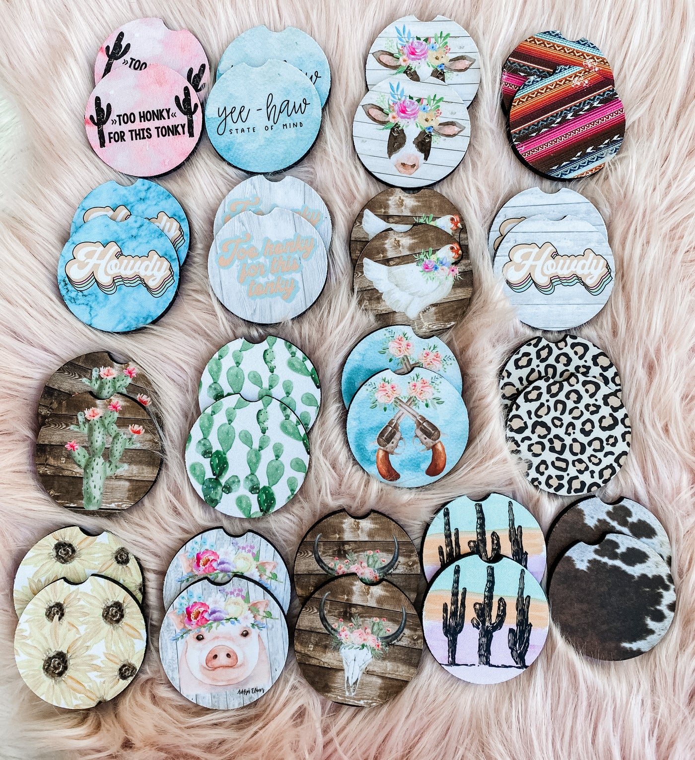 Rubber Car Coaster-401 CAR ACCESSORIES-Adelyn Elaine's-Adelyn Elaine's Boutique, Women's Clothing Boutique in Gilmer, TX