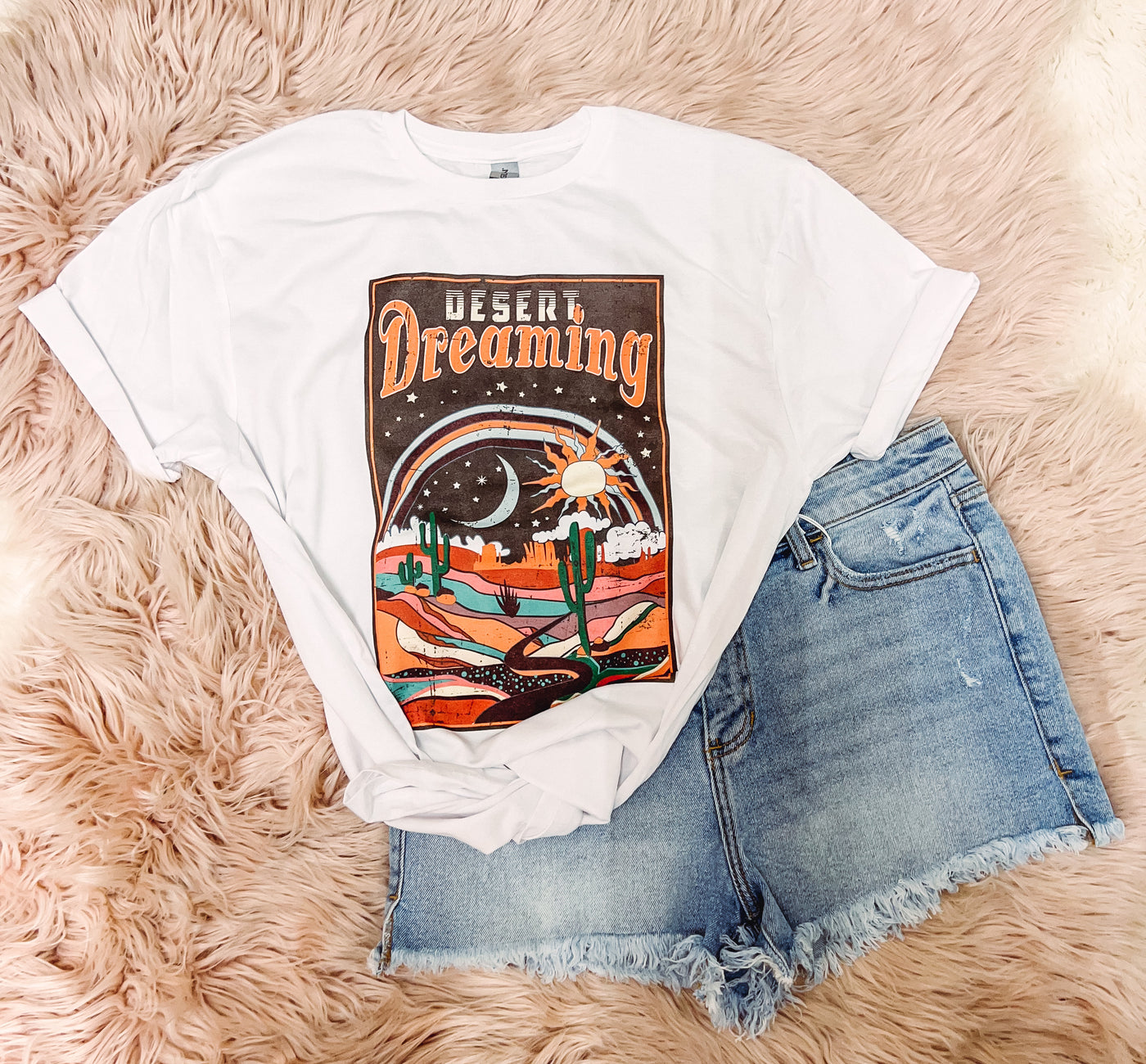 Boho Desert Scene - Graphic Top-110 GRAPHIC TEE-Adelyn Elaine's-Adelyn Elaine's Boutique, Women's Clothing Boutique in Gilmer, TX