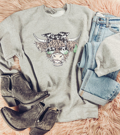 Sunglass Highlander - Graphic Top-112 SWEATERS & CARDIGANS-Adelyn Elaine's-Adelyn Elaine's Boutique, Women's Clothing Boutique in Gilmer, TX