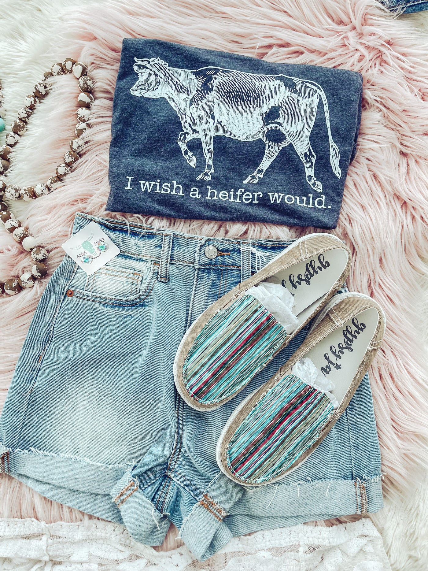 Wish a Heifer Would - Graphic Top-110 GRAPHIC TEE-Adelyn Elaine's-Adelyn Elaine's Boutique, Women's Clothing Boutique in Gilmer, TX