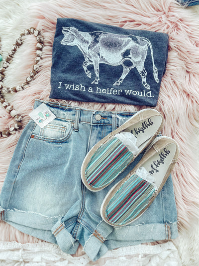 Wish a Heifer Would - Graphic Top-110 GRAPHIC TEE-Adelyn Elaine's-Adelyn Elaine's Boutique, Women's Clothing Boutique in Gilmer, TX