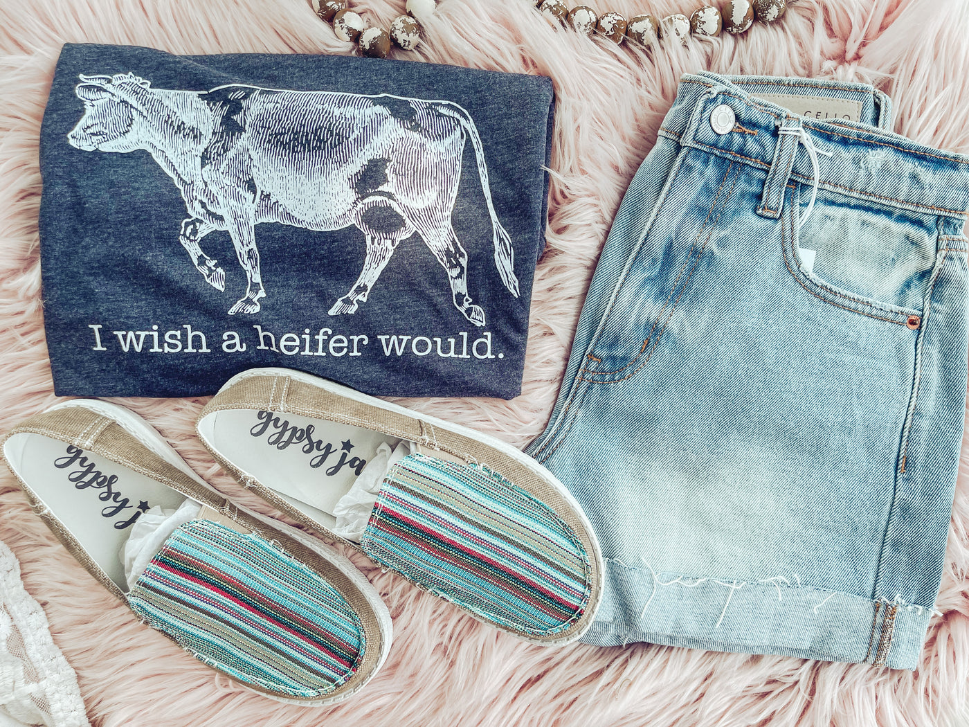 Wish a Heifer Would - Graphic Top-110 GRAPHIC TEE-Adelyn Elaine's-Adelyn Elaine's Boutique, Women's Clothing Boutique in Gilmer, TX