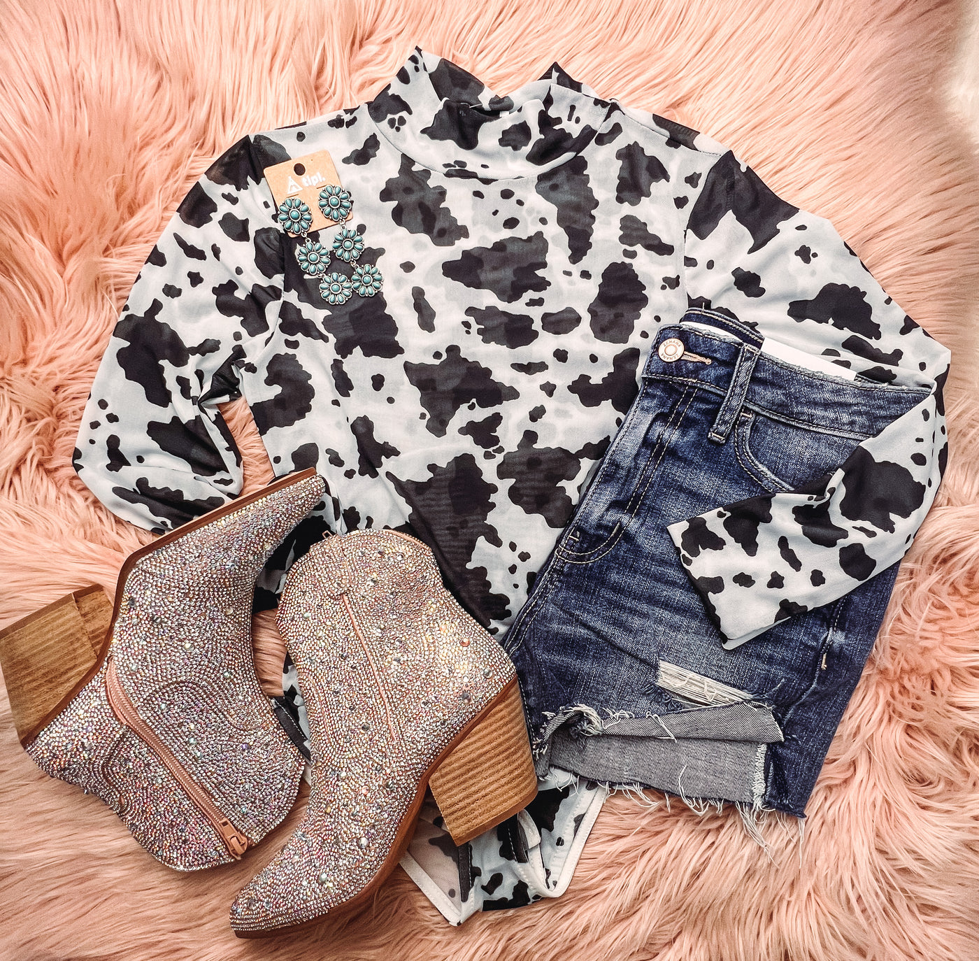 Harlow Rhinestone Booties - Size 6 left-301 BOOTS-Matisse-Adelyn Elaine's Boutique, Women's Clothing Boutique in Gilmer, TX