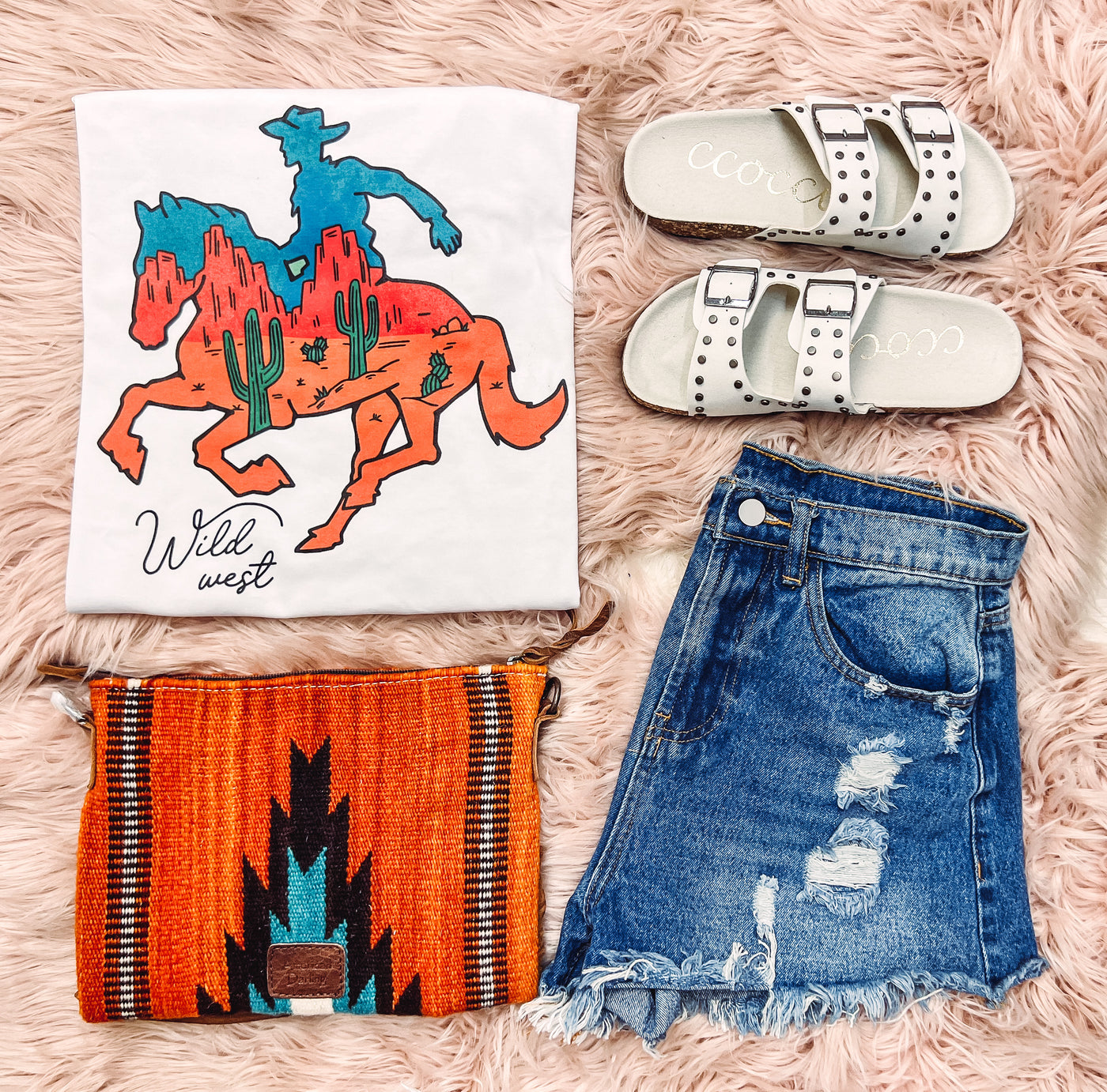 Desert Cowboy - Graphic Top-110 GRAPHIC TEE-Adelyn Elaine's-Adelyn Elaine's Boutique, Women's Clothing Boutique in Gilmer, TX