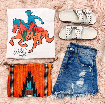 Desert Cowboy - Graphic Top-110 GRAPHIC TEE-Adelyn Elaine's-Adelyn Elaine's Boutique, Women's Clothing Boutique in Gilmer, TX