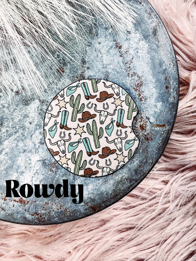 Cowgirl Collection - Rubber Car Coaster-401 CAR ACCESSORIES-Adelyn Elaine's-Adelyn Elaine's Boutique, Women's Clothing Boutique in Gilmer, TX