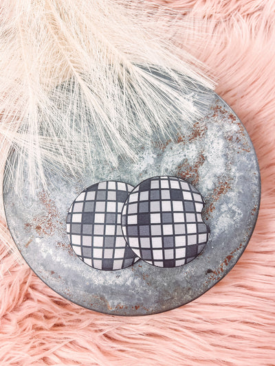 Disco Ball - Rubber Car Coaster-401 CAR ACCESSORIES-Adelyn Elaine's-Adelyn Elaine's Boutique, Women's Clothing Boutique in Gilmer, TX